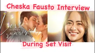 Cheska Fausto Interview During Set Visit