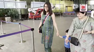 Kajal Agarwal With Family Spotted At Mumbai Airport | #kajalagarwal #family #mumbaiairport