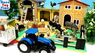 Fun Farm Animals Barn Stable Playset and Animal Toys