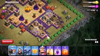 clash of clans: How to beat mega mansion | th8 | pekka and wizard edition
