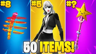 50 Most TRYHARD Fortnite Items!