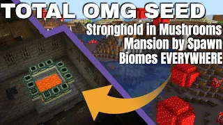 Best Minecraft Seeds | EVERYTHING by spawn - Stronghold on a Mushroom Island! Mansion Nearby! (2020)