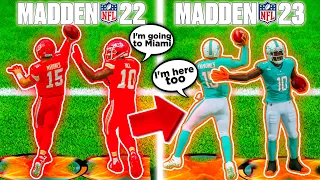 A Touchdown With Patrick Mahomes & Tyreek Hill In EVERY Madden!