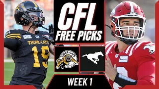 TIGER-CATS vs STAMPEDERS CFL Picks and Predictions (Week 1) | CFL Free Picks Today