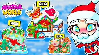 NEW CHRISTMAS LOCATIONS IN AVATAR WORLD! SANTA CLAUS IN TOCA BOCA!