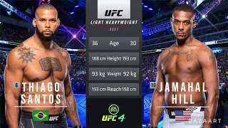 THIAGO SANTOS VS JAMAHAL HILL FULL FIGHT UFC FIGHT NIGHT