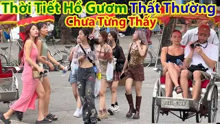 Vòng Quanh Hồ Gươm Chiều Thời Tiết Thất Thường Chưa Từng Thấy - Ho Guom Lake