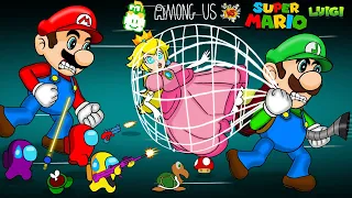 어몽어스 & Mario Vs LUIGI | AMONG US ANIMATION