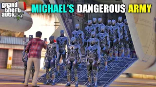 GTA 5 : MICHAEL'S DANGEROUS ROBOT ARMY IS HERE || BB GAMING