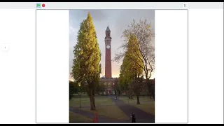 Joseph Chamberlain Memorial Clock Tower Strikes 12 o'clock on Scratch