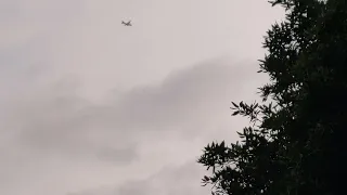 Possible military jet flying over Dublin