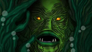 Digital Painting : CREATURE from the BLACK LAGOON. Time lapse