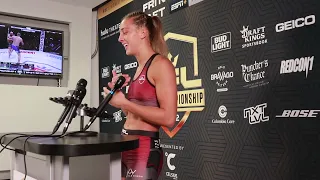 Dakota Ditcheva Emotional Post-Fight Interview After Her 1st Round Win at the 2022 PFL Championships