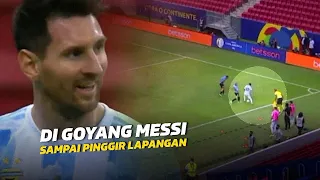 HAKIM GARIS SAMPAI MENIKMATI‼️Lihat Aksi Lionel Messi Saat Pertahankan Bola Dari Pemain Lawan