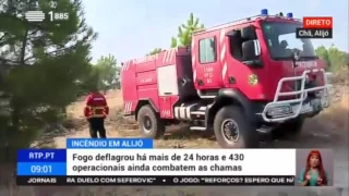 RTP1 Bom dia Portugal Incêndio Florestal Alijó - 17 Julho 2017