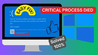 How to Fix Critical Process Died Blue Screen Error Windows 10/11