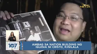 Historian Chua: Gawing halimbawa ang Iglesia ni Cristo sa paggamit nito ng kultura para magkaisa