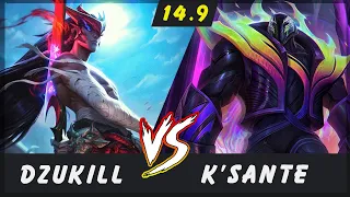 Dzukill - Yone vs K'Sante TOP Patch 14.9 - Yone Gameplay