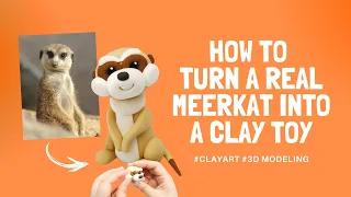 Making a MEERKAT with Clay😍ClayFingers' Animal Series No.8