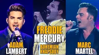 QUEEN - BOHEMIAN RHAPSODY | Freddie Mercury VS Marc Martel VS Adam Lambert | КТО КРУЧЕ?