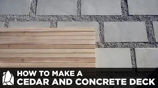How to Make Concrete Patio Pavers and a Solid Cedar Deck