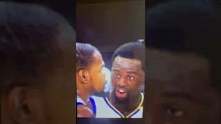 Things with Draymond and KD got heated. #pleasesubscribe #nba #basketball #shorts