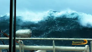 🛑 #storm at Sea  The Largest Waves on The Planet at Time of Filming. #Sea #northsea  #Waves