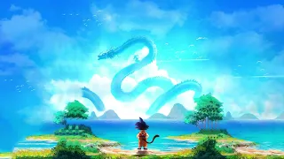 Kid Goku And Shenron Dragon Ball Z
