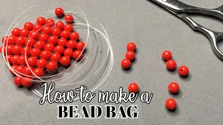 HOW TO MAKE A BEAD BAG PART 1 || CUTE RED BAG DESIGN || TRENDY BEAD BAGS // BY WINNIE