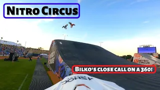 Nitro Circus day 2 of 3! Bilko almost crashes on a massive 360!