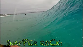 Snapper Rocks Surfing - Peeling Gold Coast Point Break + Wedge at Letitia Spit, Fingal POV