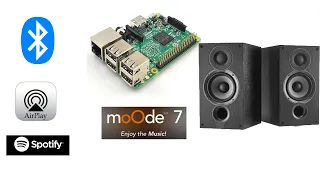 build a smart (airplay,bluetooth,spotify streaming) speaker with Raspberry PI & Moode audio