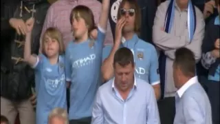 Liam Gallagher celebrating FA Cup