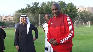 President of Liberia Mr.George Weah visits Al Jazira training complex