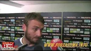 Daniele De Rossi dopo Roma-Sampdoria 1-2 del 25/04/2010