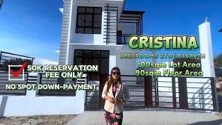 Cristina Model House Tour 3bedrooms 2T&B Demeterland Complete Finished Single Detached House and Lot