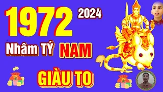 🔴 TỬ VI 2024: Tử Vi Tuổi NHÂM TÝ 1972 Nam Mạng năm 2024- Trời Ban Lộc, PHÁT TÀI CỰC MẠNH, GIÀU TO