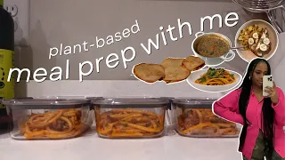 meal prep with me episode 5 | plant-based/vegan eats | breakfast, lunch, dinner + snack ideas