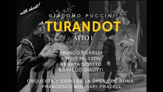 "Turandot" (Atto I) - G. Puccini - Franco Corelli, Birgit Nilsson... (HQ and sheet music!)