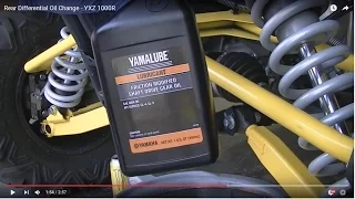 Rear Differential Oil Change - YXZ 1000R