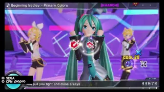 Hatsune Miku: Project DIVA X - FREE PLAY - Beginning Medley - Primary Colors