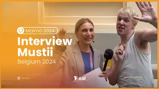 Interview: Mustii - Before The Party’s Over | Eurovision 2024 Belgium 🇧🇪 | Live from Malmö