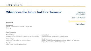 What does the future hold for Taiwan?