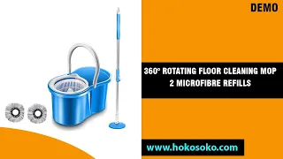 STEPS TO ASSEMBLE AND INSTALLATION 360° ROTATING FLOOR CLEANING MAGIC SPIN MOP BUCKET- HOKOSOKO