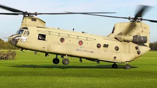 [4K] U.S. Army CH-47F Chinook Close Up | Exercise "Falcon Autumn" at Ossesluis