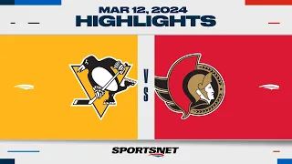 NHL Highlights | Penguins vs. Senators - March 12, 2024