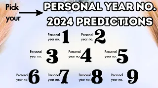 ✨✨2024 PERSONAL YEAR NUMBER PREDICTIONS✨✨