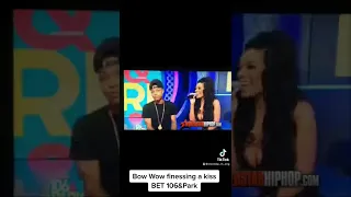 Bow Wow being smooth finessing a kiss on BET 106&Park