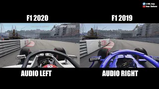 F1 2020 vs F1 2019 - MONACO COMPARISON