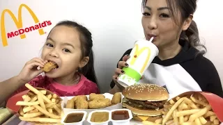McDonald's Bacon BigMac & Nuggets Meal | Mukbang | N.E Lets Eat